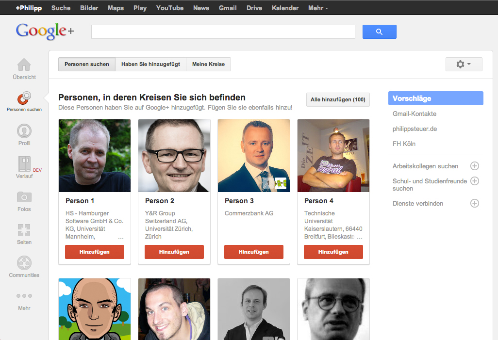 Auf Google+ Noch Einfacher Personen Finden | Philipp Steuer